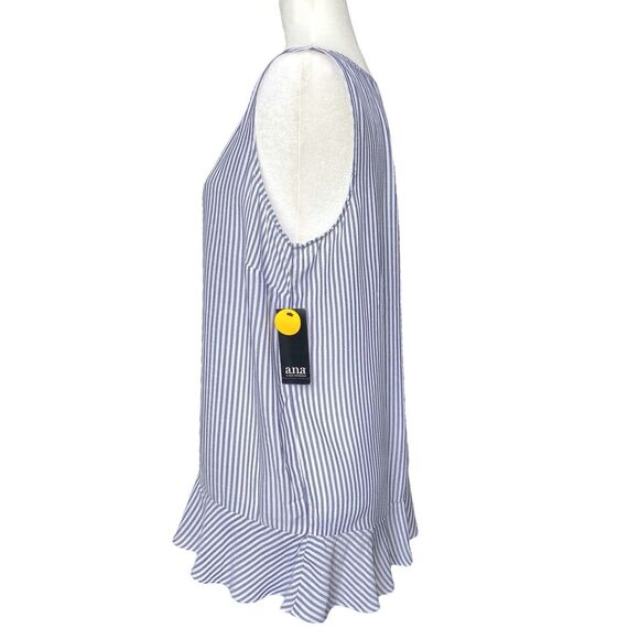 ANA A New Approach Womens Sleeveless Blouse Tank Tops Striped Size L - Set of 2 - Picture 6 of 11